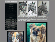 Tablet Screenshot of aliciasartstudio.com